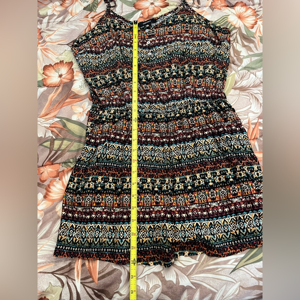 Forever 21 Women’s Romper With Adjustable Straps & Pockets Size Large - Picture 5 of 11
